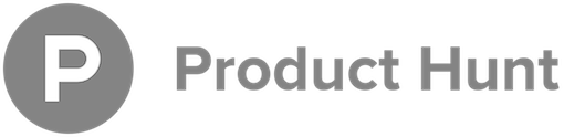Product hunt logo horizontal grey